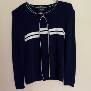 FINITY Petite Cardigan and Tank Top Set
